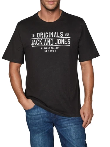 Jack & Jones Tshirt Herren Regular Fit JJLINO 4er Pack Set Pack