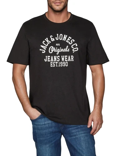 Jack & Jones Tshirt Herren Regular Fit JJLINO 4er Pack Set Pack