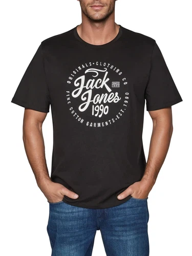 Jack & Jones Tshirt Herren Regular Fit JJLINO 4er Pack Set Pack