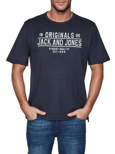 Jack & Jones Tshirt Herren Regular Fit JJLINO 4er Pack Set Pack