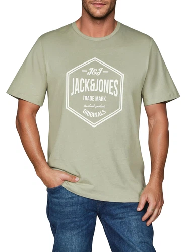 Jack & Jones Tshirt Herren Regular Fit JJLINO 4er Pack Set Pack