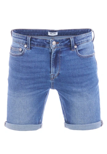 Only & Sons Herren Jeans Short ONSPLY 2er Pack