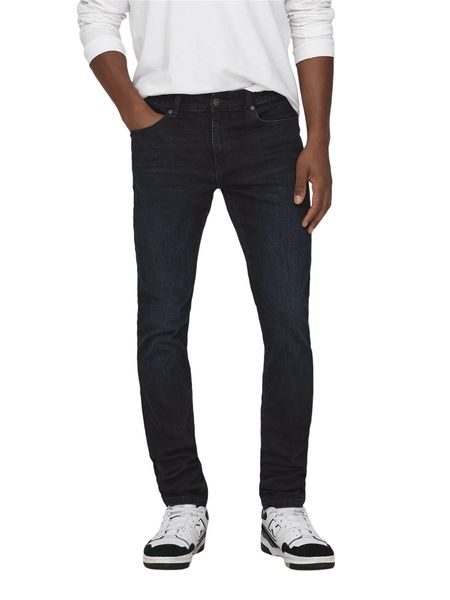 Only & Sons Herren Jeans ONSLOOM SLIM 6921 - Slim Fit - Blau - Blue Black Denim 833773