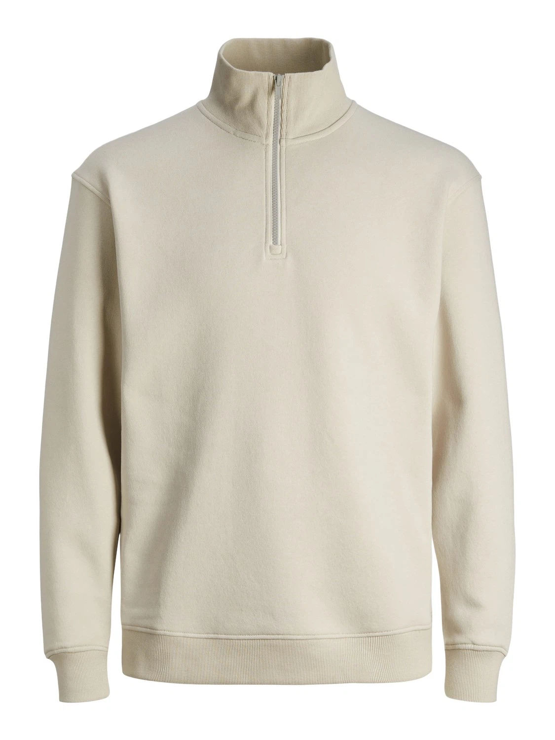 Jack & Jones Herren Stehkragen Pullover JJEBRADLEY SWEAT HALF ZIP - Relaxed Fit