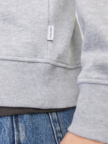 Jack & Jones Herren Stehkragen Pullover JJEBRADLEY SWEAT HALF ZIP - Relaxed Fit