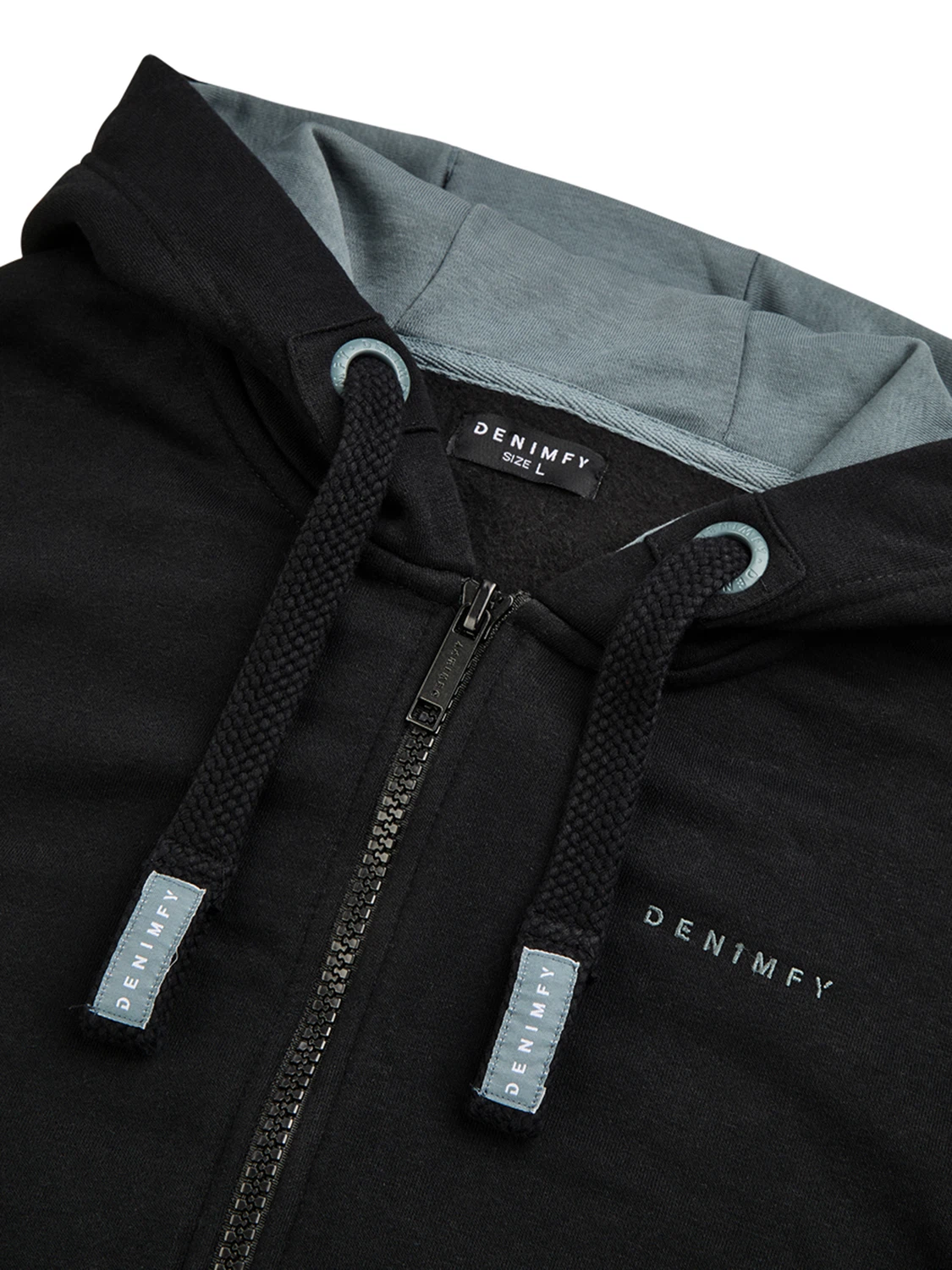 DENIMFY Sweatjacke Herren mit Kapuze Reißverschluss Regular Fit DFLeo
