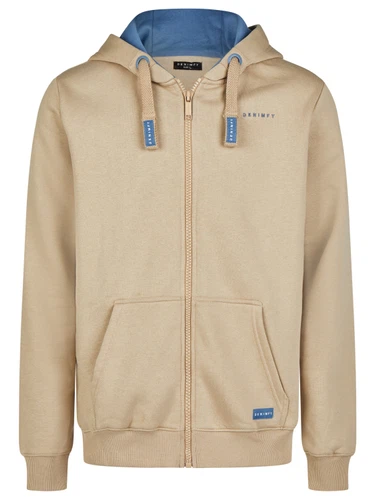 DENIMFY Sweatjacke Herren mit Kapuze Reißverschluss Regular Fit DFLeo