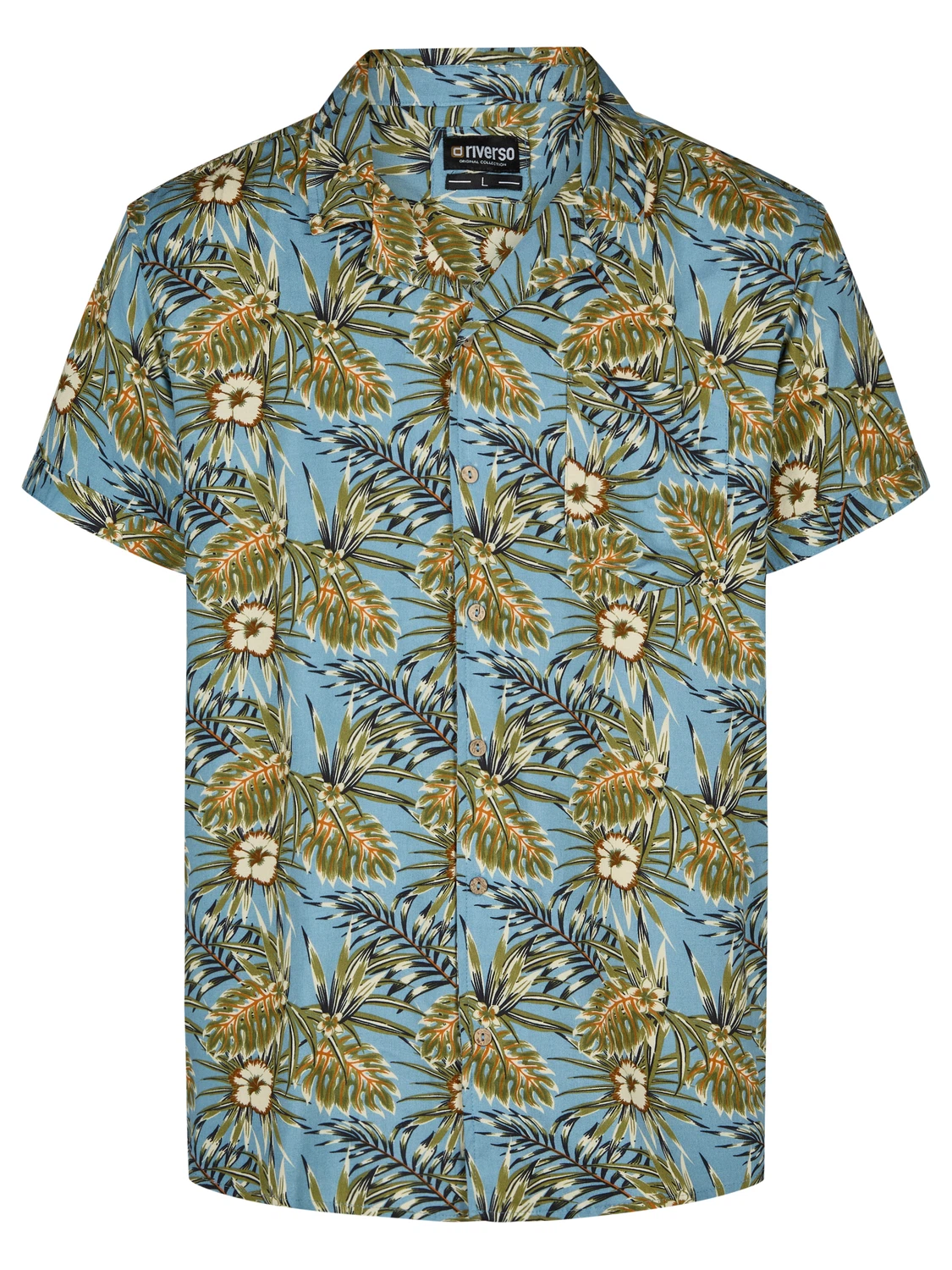 riverso Hawaii Hemd Männer Kurzarm RIVMick Regular Fit