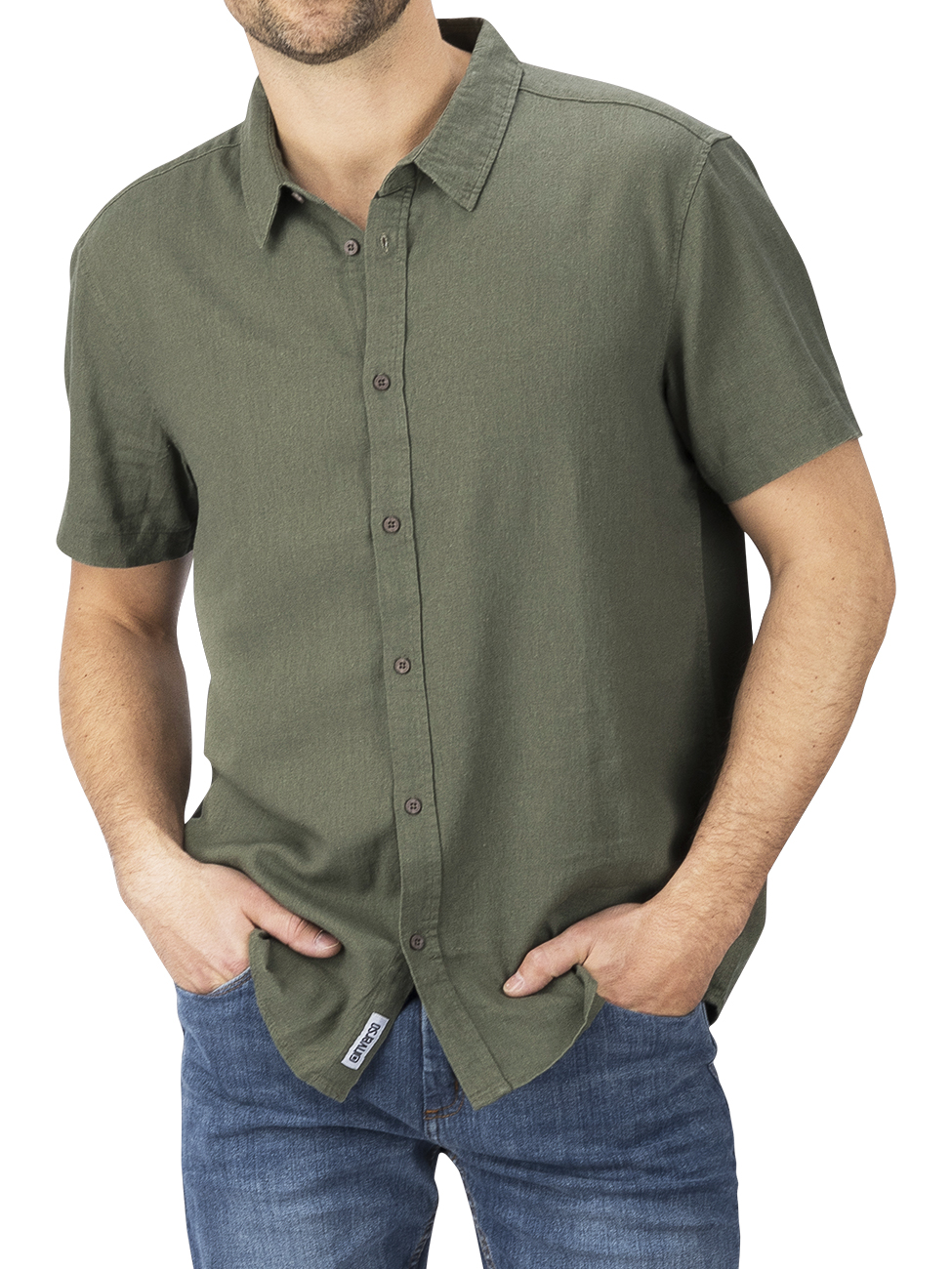 riverso Leinenhemd Herren RIVCarlo Regular Fit