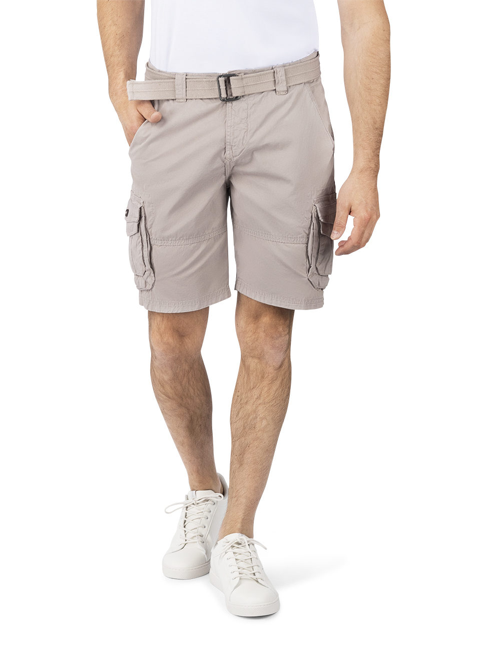 DENIMFY Cargo Shorts Herren mit Gürtel Regular Fit DFUlli