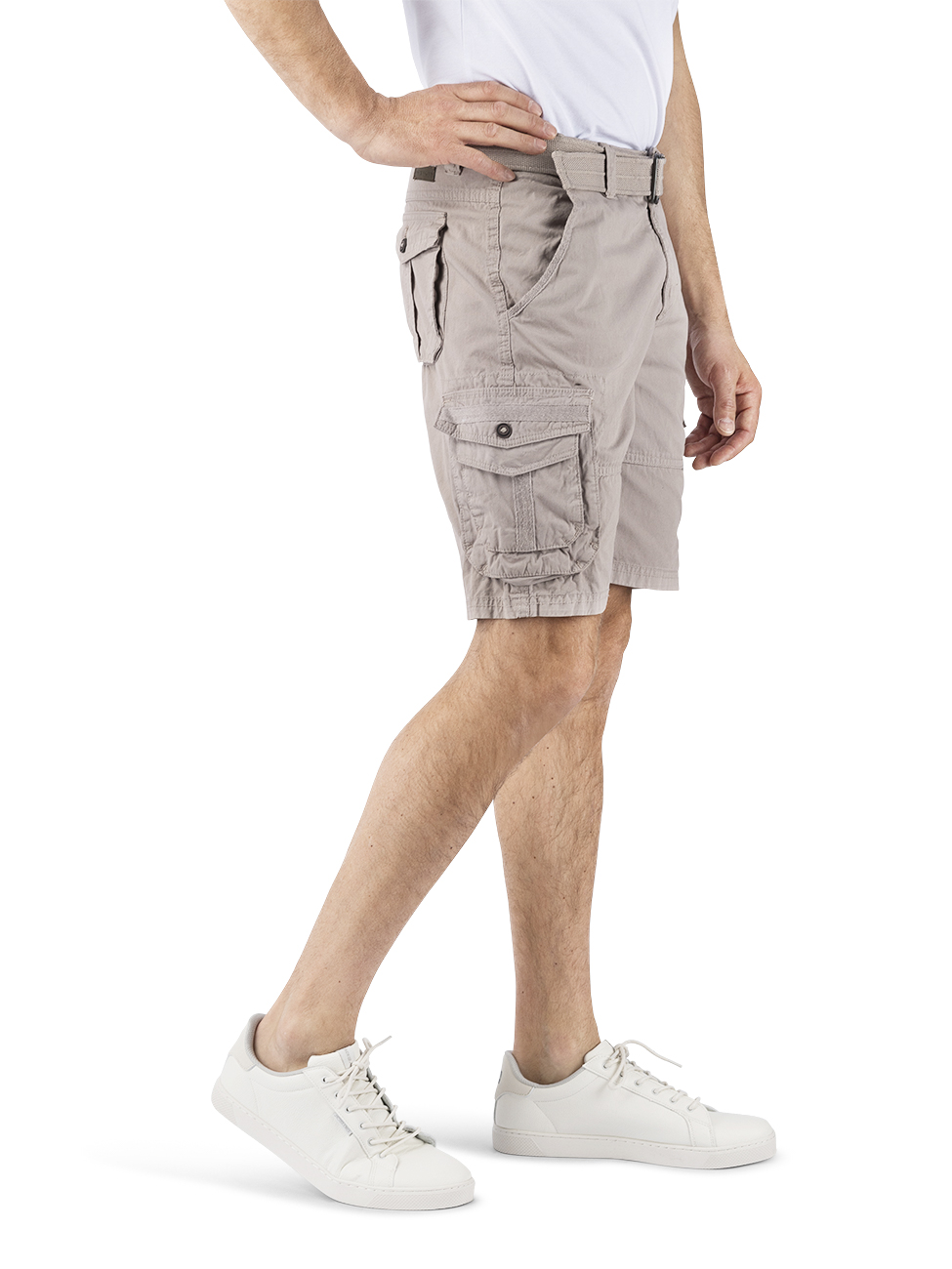 DENIMFY Cargo Shorts Herren mit Gürtel Regular Fit DFUlli