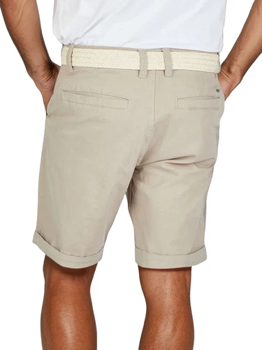 DENIMFY Chino Shorts Herren mit Gürtel Regular Fit DFLio