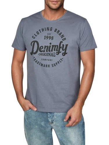 DENIMFY Tshirt Herren Baumwolle Regular Fit DFNuri 4er Pack Set