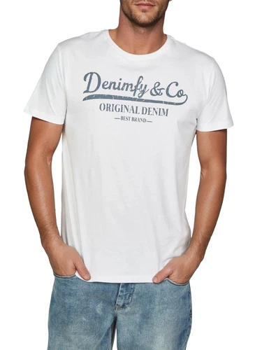 DENIMFY Tshirt Herren Baumwolle Regular Fit DFNuri 4er Pack Set