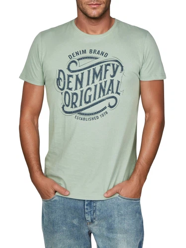 DENIMFY Tshirt Herren Baumwolle Regular Fit DFNuri 4er Pack Set