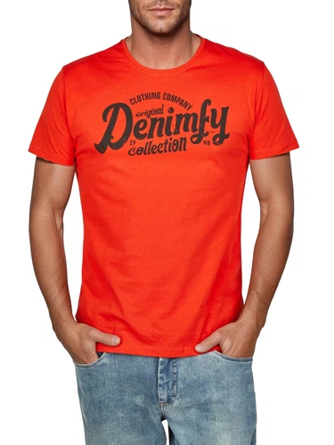 DENIMFY Tshirt Herren Baumwolle Regular Fit DFNuri 4er Pack Set