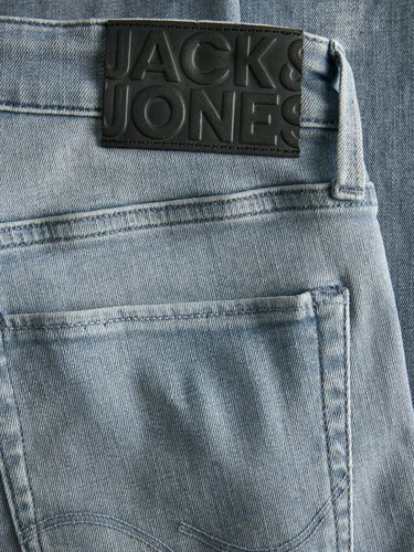 Jack & Jones Herren Jeans JJIGLENN JJICON - Low Waist - Slim Fit - Blau