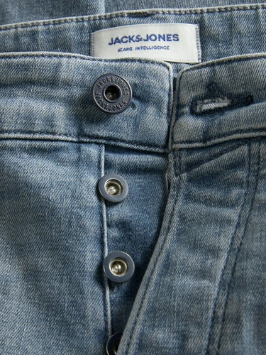 Jack & Jones Herren Jeans JJIGLENN JJICON - Low Waist - Slim Fit - Blau
