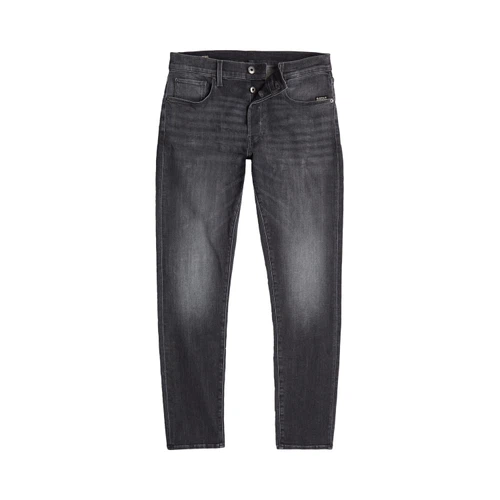 G-Star Herren Jeans 3301 SLIM Fit - Schwarz - Faded Black Magnet