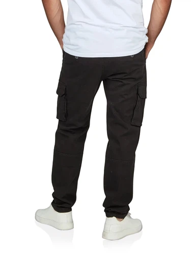 DENIMFY Cargohose Herren Stretch mit Gürtel DFLuke