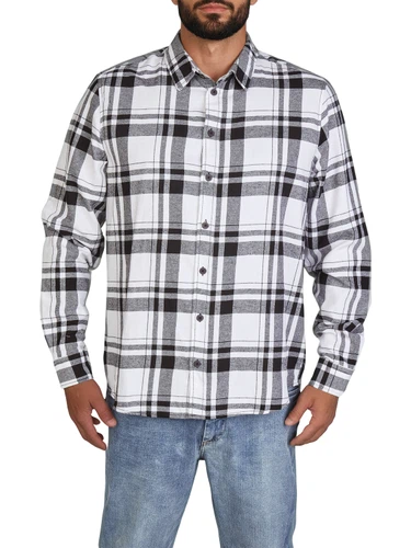 DENIMFY Flanellhemd Herren langarm Kariert Regular Fit DFDean