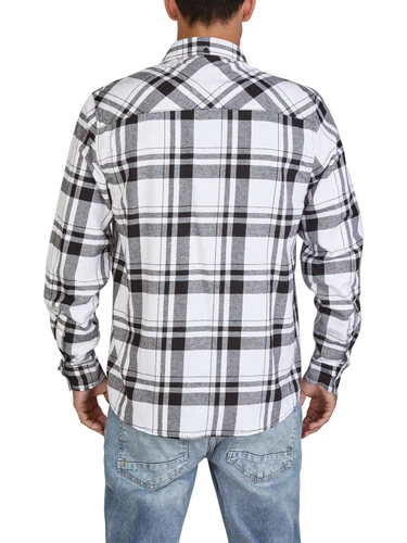 DENIMFY Flanellhemd Herren langarm Kariert Regular Fit DFDean