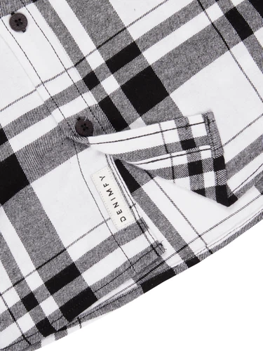 DENIMFY Flanellhemd Herren langarm Kariert Regular Fit DFDean