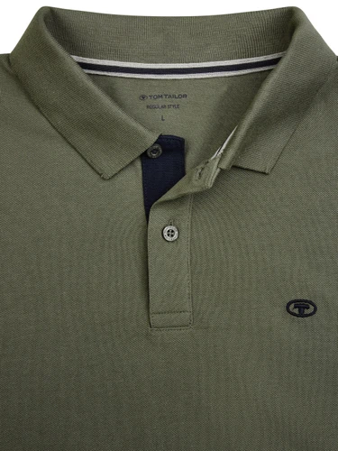 Tom Tailor Poloshirt Herren Kurzarm Baumwolle Regular Fit 3er Set-Pack