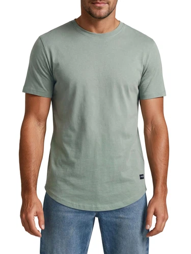 Jack & Jones Tshirt Herren lang geschnitten Set 100% Baumwolle Regular Fit JJENOA 3er Pack