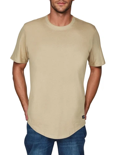 Jack & Jones Tshirt Herren lang geschnitten Set 100% Baumwolle Regular Fit JJENOA 3er Pack