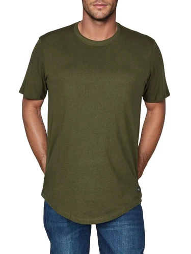Jack & Jones Tshirt Herren lang geschnitten Set 100% Baumwolle Regular Fit JJENOA 3er Pack