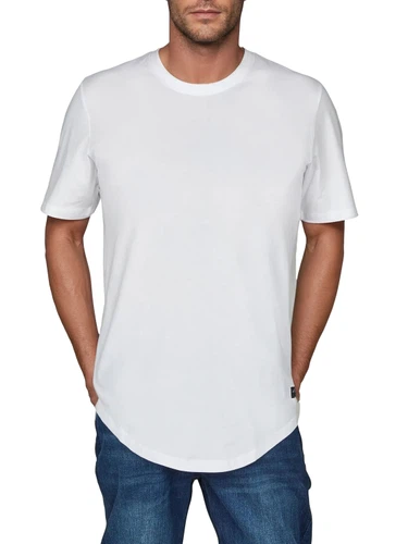 Jack & Jones Tshirt Herren lang geschnitten Set 100% Baumwolle Regular Fit JJENOA 3er Pack