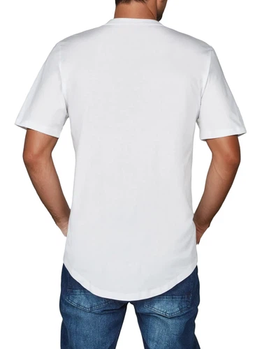 Jack & Jones Tshirt Herren lang geschnitten Set 100% Baumwolle Regular Fit JJENOA 3er Pack