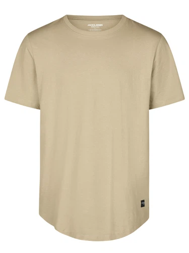 Jack & Jones Tshirt Herren lang geschnitten Set 100% Baumwolle Regular Fit JJENOA 3er Pack