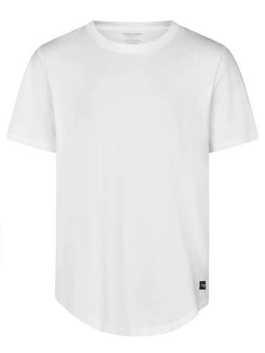 Jack & Jones Tshirt Herren lang geschnitten Set 100% Baumwolle Regular Fit JJENOA 3er Pack