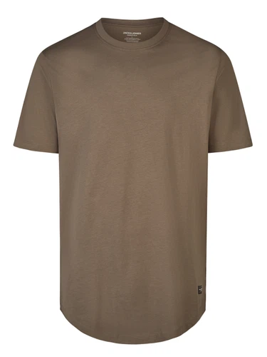 Jack & Jones Tshirt Herren lang geschnitten Set 100% Baumwolle Regular Fit JJENOA 3er Pack