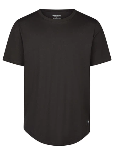 Jack & Jones Tshirt Herren lang geschnitten Set 100% Baumwolle Regular Fit JJENOA 3er Pack