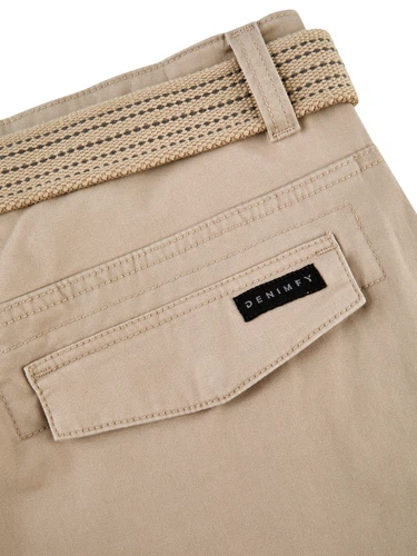 DENIMFY Cargo Shorts Herren mit Gürtel Regular Fit DFPhil