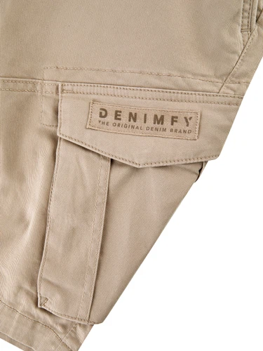 DENIMFY Cargo Shorts Herren mit Gürtel Regular Fit DFPhil