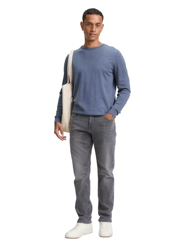 Tom Tailor Herren Jeans TTJOSH REGULAR - Regular Slim Fit - Blau Grau Schwarz