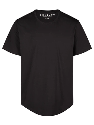 DENIMFY Tshirt Herren lang geschnitten Set 100% Baumwolle Regular Fit DFPaco 4er Pack