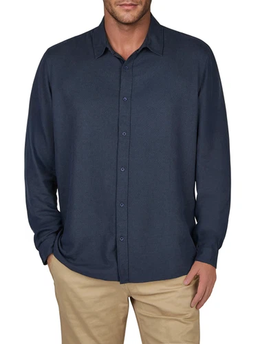 riverso Leinenhemd Herren Langarm Regular Fit RIVFabrizio