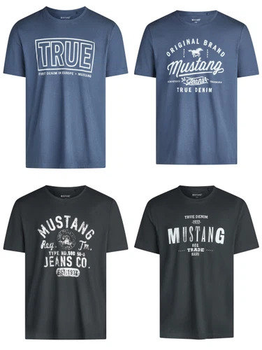 T-Shirt - 4er Pack Mustang Herren T-Shirt
