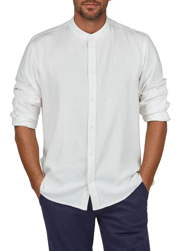 DENIMFY Leinenhemd Herren Langarm Regular Fit DFJesper