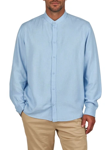 DENIMFY Leinenhemd Herren Langarm Regular Fit DFJesper