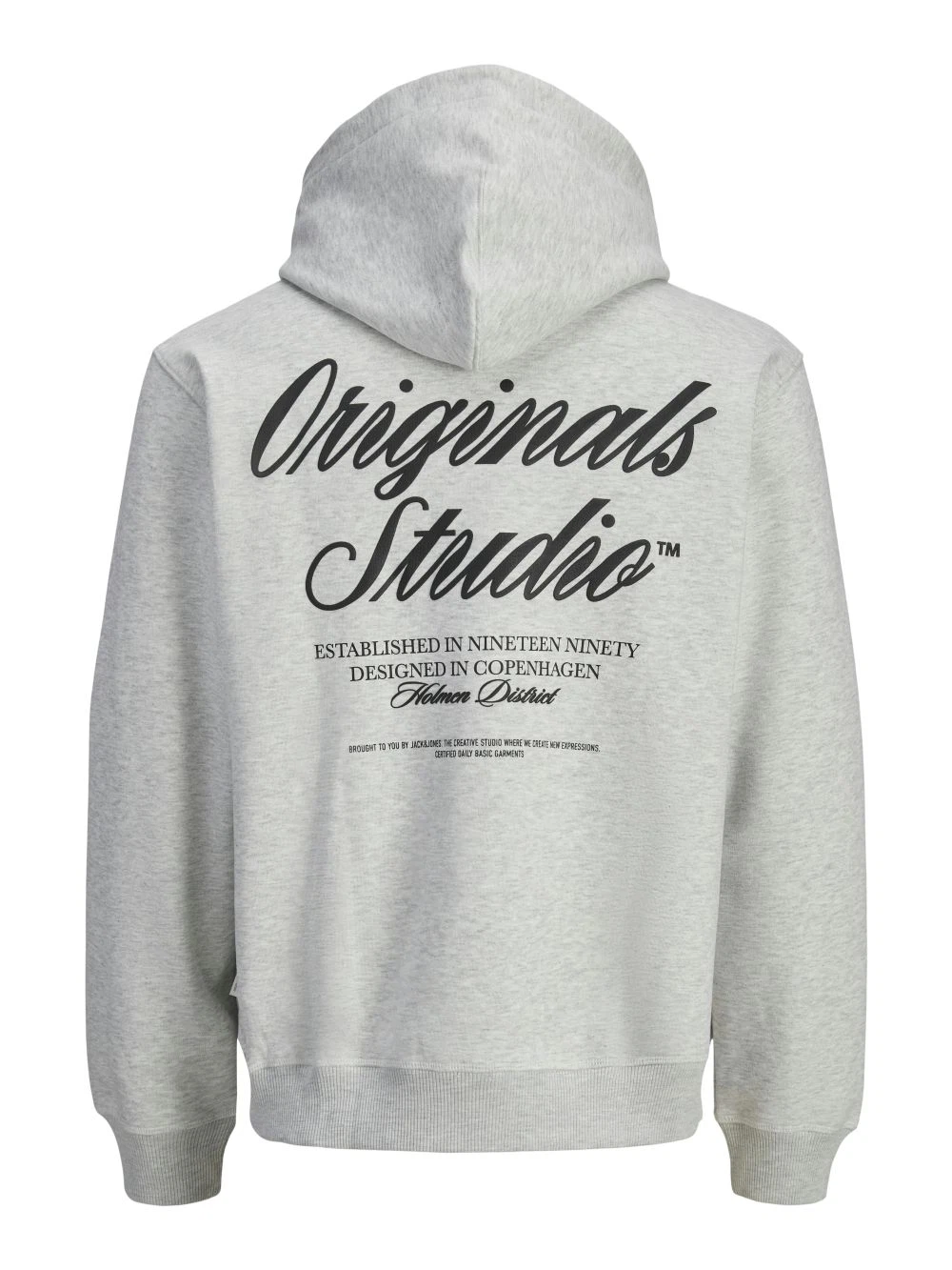 Jack & Jones Herren Hoodie Kapuzenpullover JORNORREBRO TYPO BACK SWEAT HOOD - Relaxed Fit