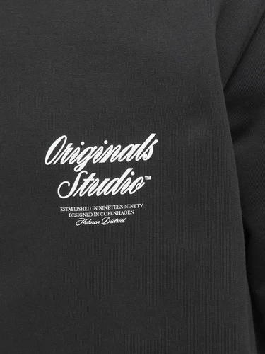 Jack & Jones Herren Hoodie Kapuzenpullover JORNORREBRO TYPO BACK SWEAT HOOD - Relaxed Fit