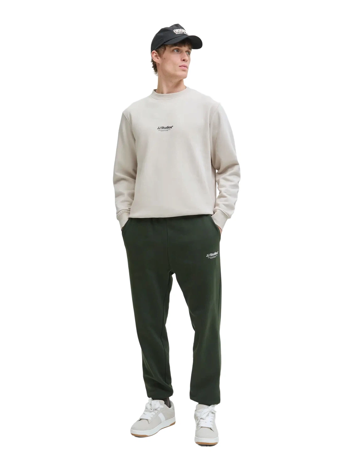 Jack & Jones Herren Sweatshirt JJESOHO SWEAT CREW NECK - Relaxed Fit