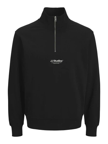 Jack & Jones Herren Sweatshirt JJESOHO SWEAT QUARTER ZIP - Relaxed Fit