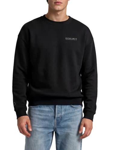 DENIMFY Pullover Herren Oversize Fit mit Druck DFKeno